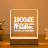 Custom Acrylic Night Light Mum Bedside LED Lamp By KreateSquare for Best Mum Mother’s Day Birthday Gift