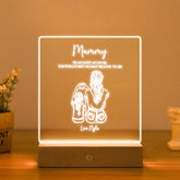 Personalised Night Light Mother Mum Bedside LED Lamp By KreateSquare for Best Mum Mother’s Day Birthday Gift