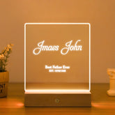 Custom 7 Colors Night Light Acrylic LED Lamp By KreateSquare for Best Dad Father’s Day Birthday Gift