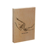 Personalised Wooden Frame Block By KreateSquare Oak Wood Finish Engrave Idela for Mother's Day Birthday Gift Grandma Gift