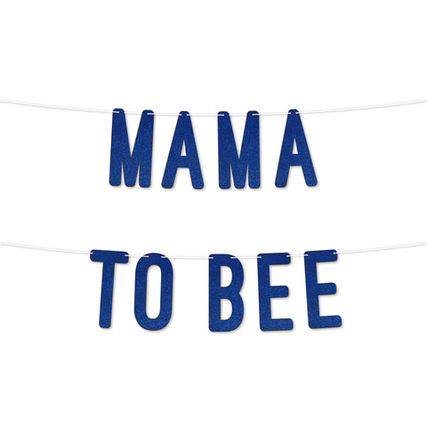 Mama To Be Glitter Baby Shower Banner BY KreateSquare Mom To be Gender Reveal Party Garland Decoration for Boys or Girls Baby Shower Celebration 7 Inch