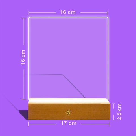 Custom 7 Colors Acrylic LED Night Light Lamp By KreateSquare for Best Dad Father’s Day Birthday Gift Perfect Bedroom Decoration