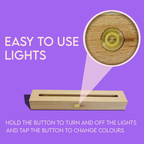 Custom 7 Colors Acrylic LED Night Light Lamp By KreateSquare for Best Dad Father’s Day Birthday Gift Perfect Bedroom Decoration